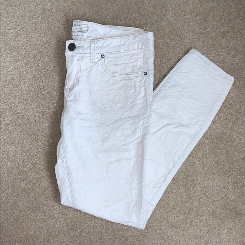 Free People White Jeans